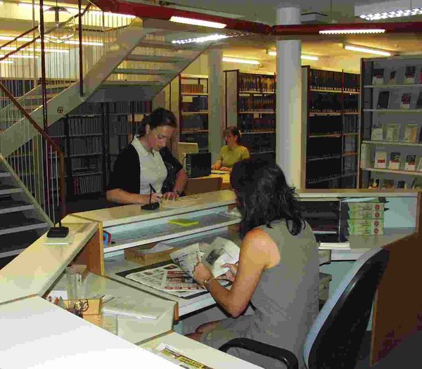 Die Theke der Bibliothek Die Theke der Bibliothek